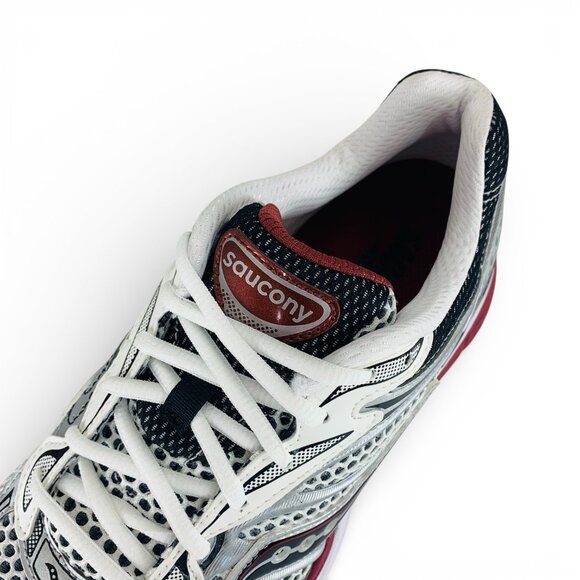 Saucony ProGrid Omni 9 OG White Silver Red Men\'s Shoes Sneakers S70739-1